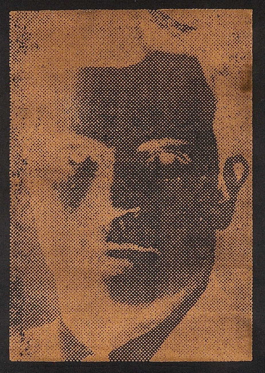 cynkografia, "Portret amerykańskiego lotnika - Michaela Heck'a" - 1983