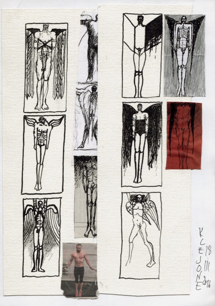 FLIGHT, sketches for paintings. Andrzej Strumillo