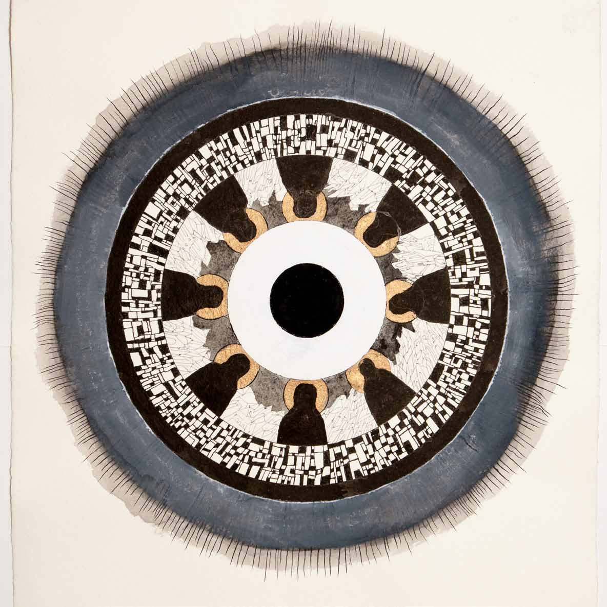 Mandala, painting, drawing, Andrzej Strumillo, Andrzej Strumillo, Mandala series, polish contemporary art, polish artist, contemporary art in modern Poland, contemporary polish artists, best polish painters, best polish artists, famous polish artists, Gallery Kordegarda, Kordegarda