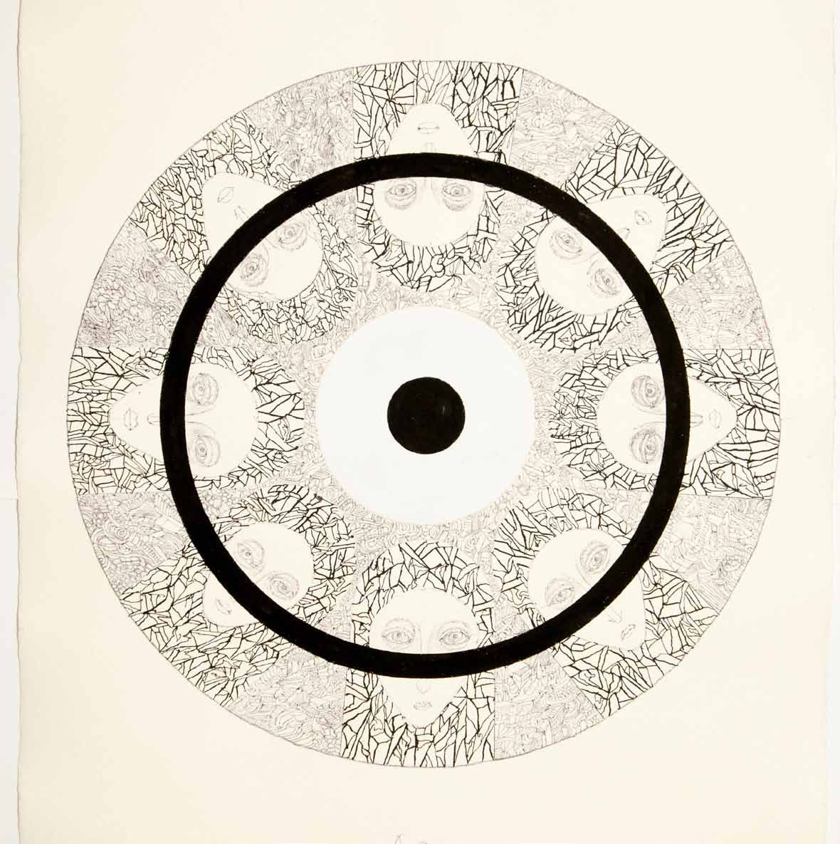 Mandala, painting, drawing, Andrzej Strumillo, Andrzej Strumillo, Mandala series, polish contemporary art, polish artist, contemporary art in modern Poland, contemporary polish artists, best polish painters, best polish artists, famous polish artists, Gallery Kordegarda, Kordegarda