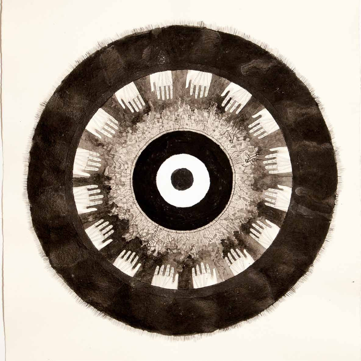 Mandala, painting, drawing, Andrzej Strumillo, Andrzej Strumillo, Mandala series, polish contemporary art, polish artist, contemporary art in modern Poland, contemporary polish artists, best polish painters, best polish artists, famous polish artists, Gallery Kordegarda, Kordegarda