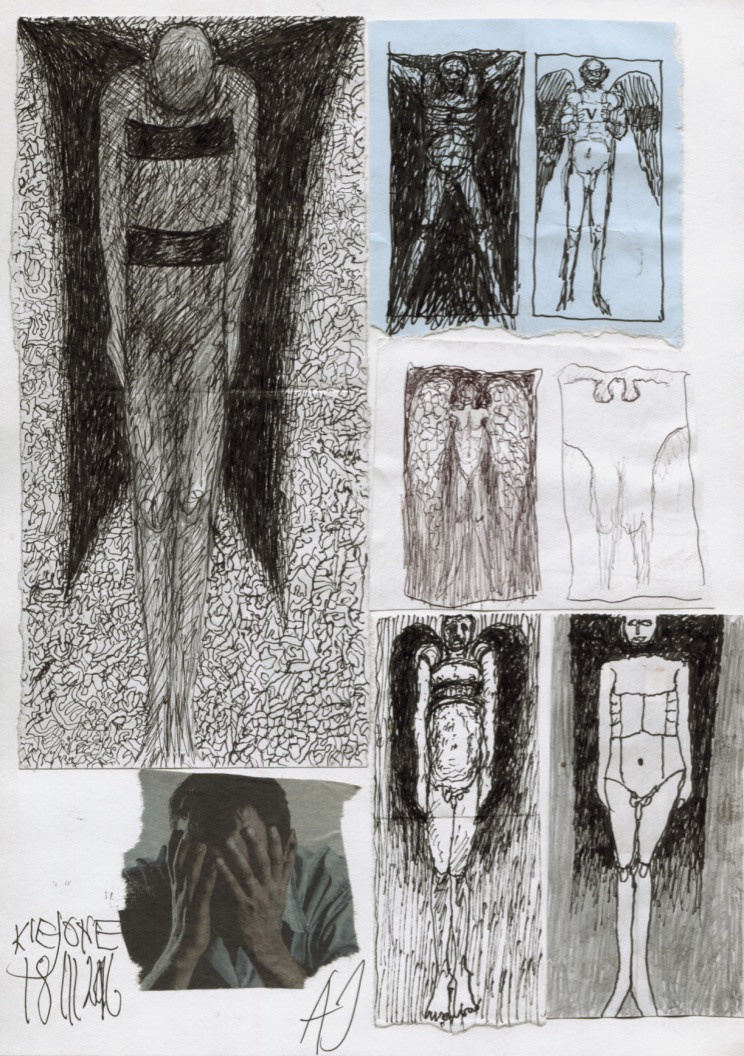 FLIGHT, sketches for paintings. Andrzej Strumillo