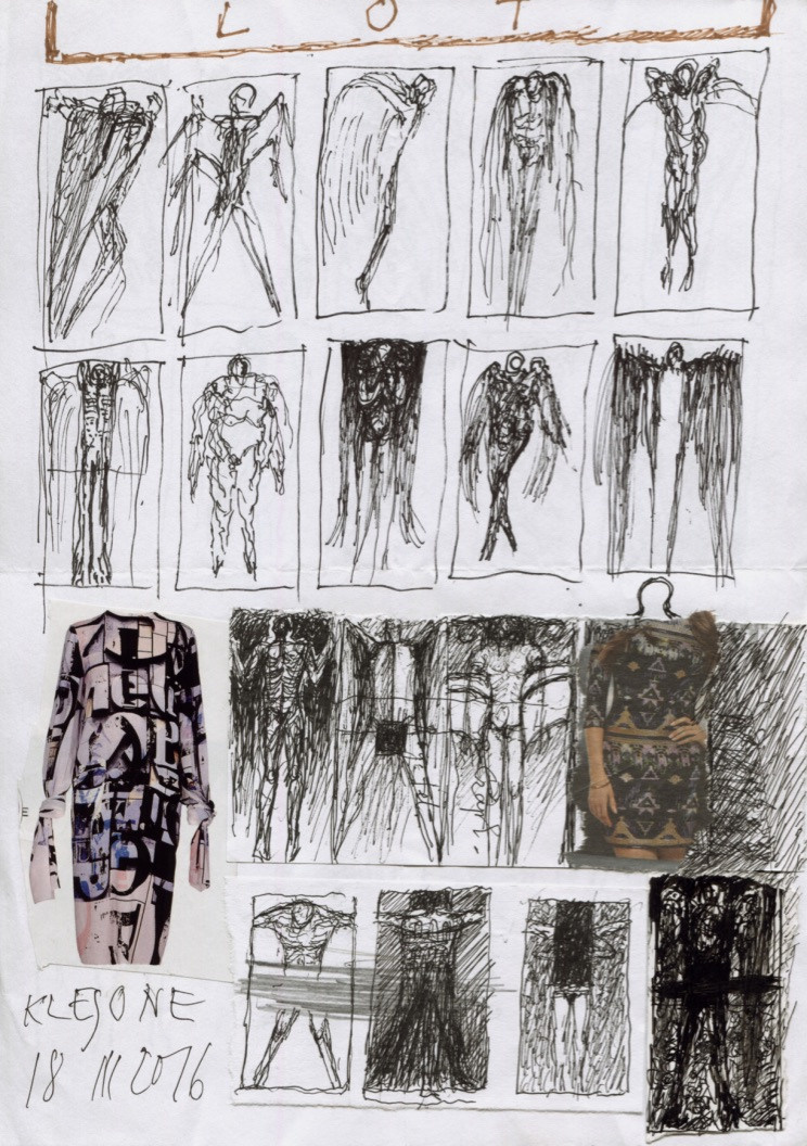 FLIGHT, sketches for paintings. Andrzej Strumillo