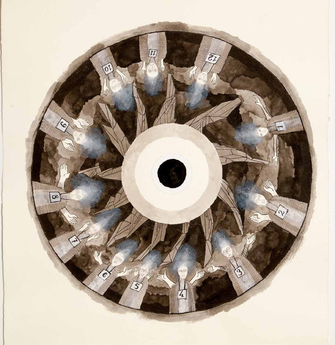 Mandala, painting, drawing, Andrzej Strumillo, Andrzej Strumillo, Mandala series, polish contemporary art, polish artist, contemporary art in modern Poland, contemporary polish artists, best polish painters, best polish artists, famous polish artists, Gallery Kordegarda, Kordegarda