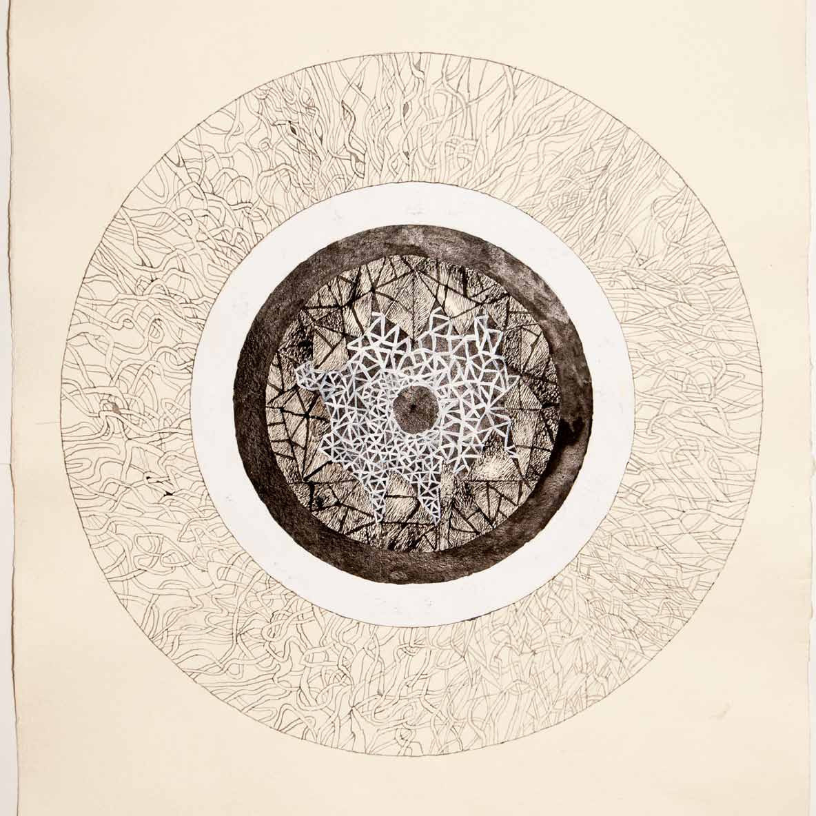 Mandala, painting, drawing, Andrzej Strumillo, Andrzej Strumillo, Mandala series, polish contemporary art, polish artist, contemporary art in modern Poland, contemporary polish artists, best polish painters, best polish artists, famous polish artists, Gallery Kordegarda, Kordegarda