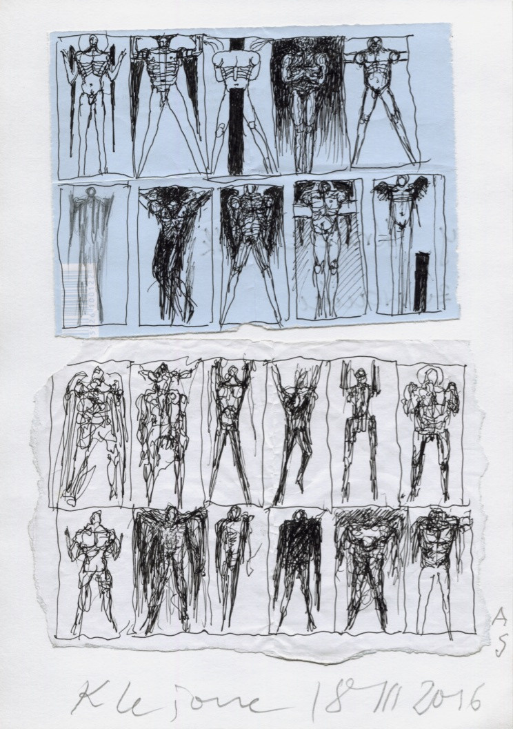 FLIGHT, sketches for paintings. Andrzej Strumillo