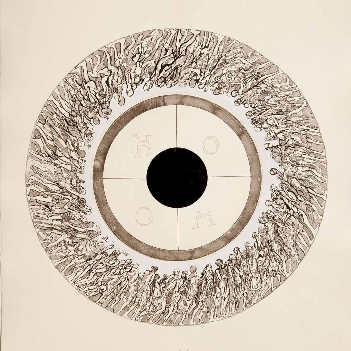 Mandala, painting, drawing, Andrzej Strumillo, Andrzej Strumillo, Mandala series, polish contemporary art, polish artist, contemporary art in modern Poland, contemporary polish artists, best polish painters, best polish artists, famous polish artists, Gallery Kordegarda, Kordegarda