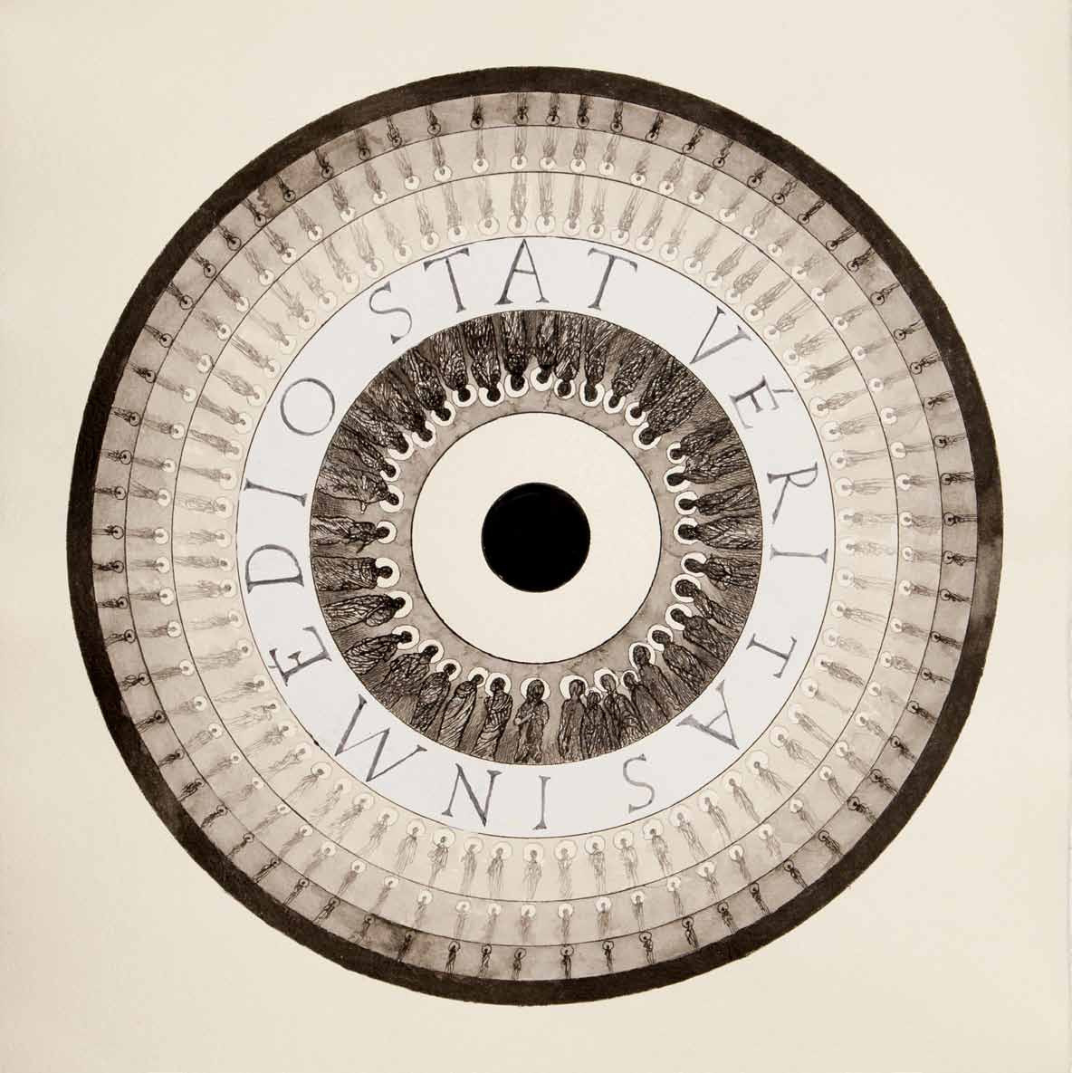 Mandala, painting, drawing, Andrzej Strumillo, Andrzej Strumillo, Mandala series, polish contemporary art, polish artist, contemporary art in modern Poland, contemporary polish artists, best polish painters, best polish artists, famous polish artists, Gallery Kordegarda, Kordegarda