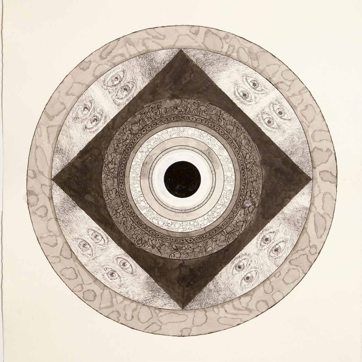 Mandala, painting, drawing, Andrzej Strumillo, Andrzej Strumillo, Mandala series, polish contemporary art, polish artist, contemporary art in modern Poland, contemporary polish artists, best polish painters, best polish artists, famous polish artists, Gallery Kordegarda, Kordegarda