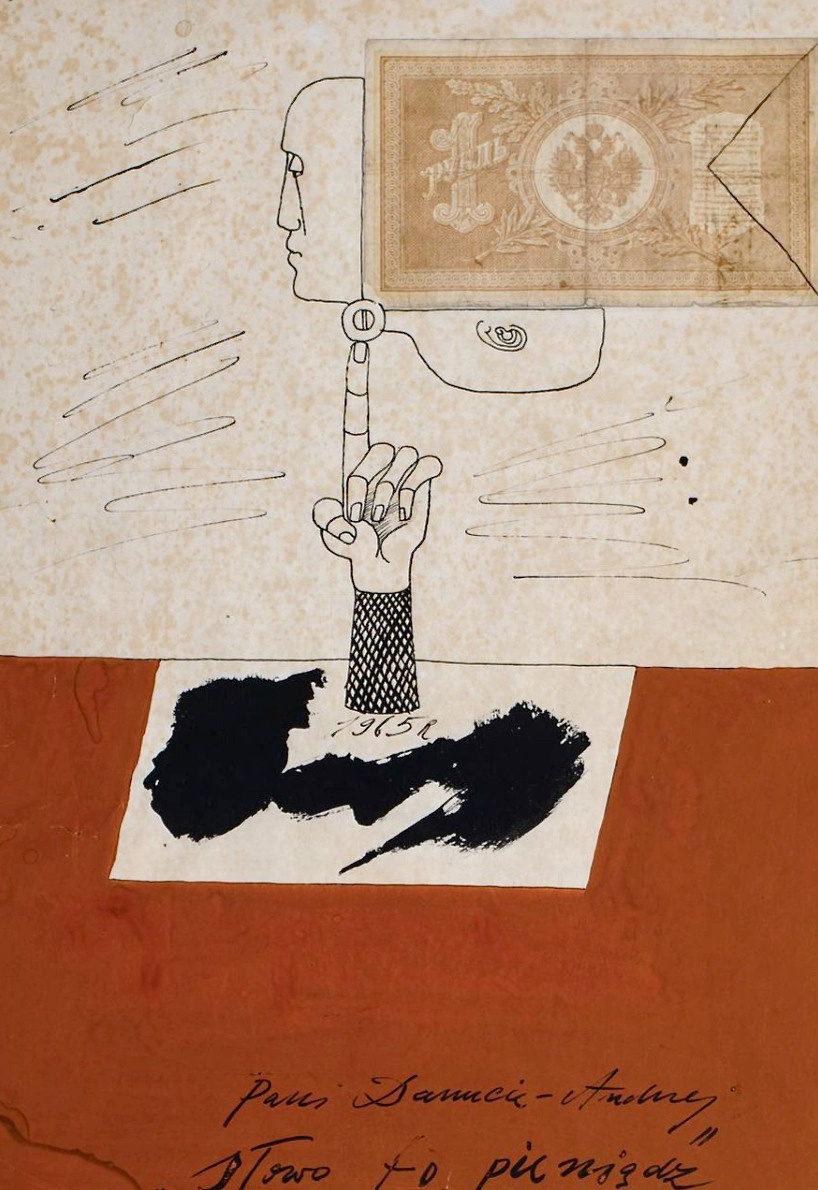 "Word is money", 41 x 28 cm - 1965