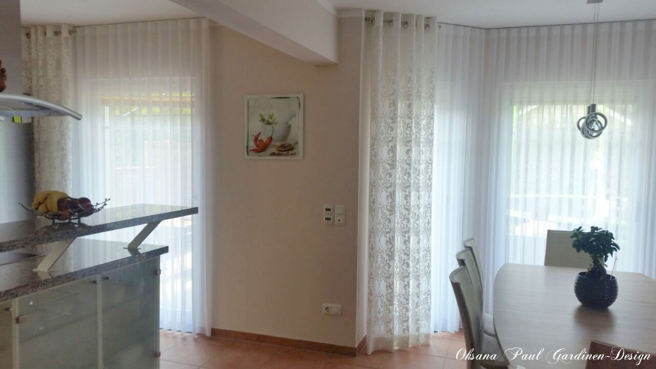 Шторы на кольцах / Ösenvorhänge. Oksana Paul-Gardinen-Design Oksana Paul ✧ Art of Gardinen & Textile Design ✧ Polymer Clay Art & Handmade Creatures