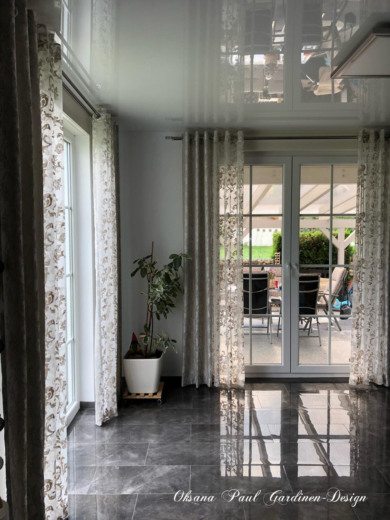 Шторы на кольцах / Ösenvorhänge. Oksana Paul-Gardinen-Design Oksana Paul ✧ Art of Gardinen & Textile Design ✧ Polymer Clay Art & Handmade Creatures