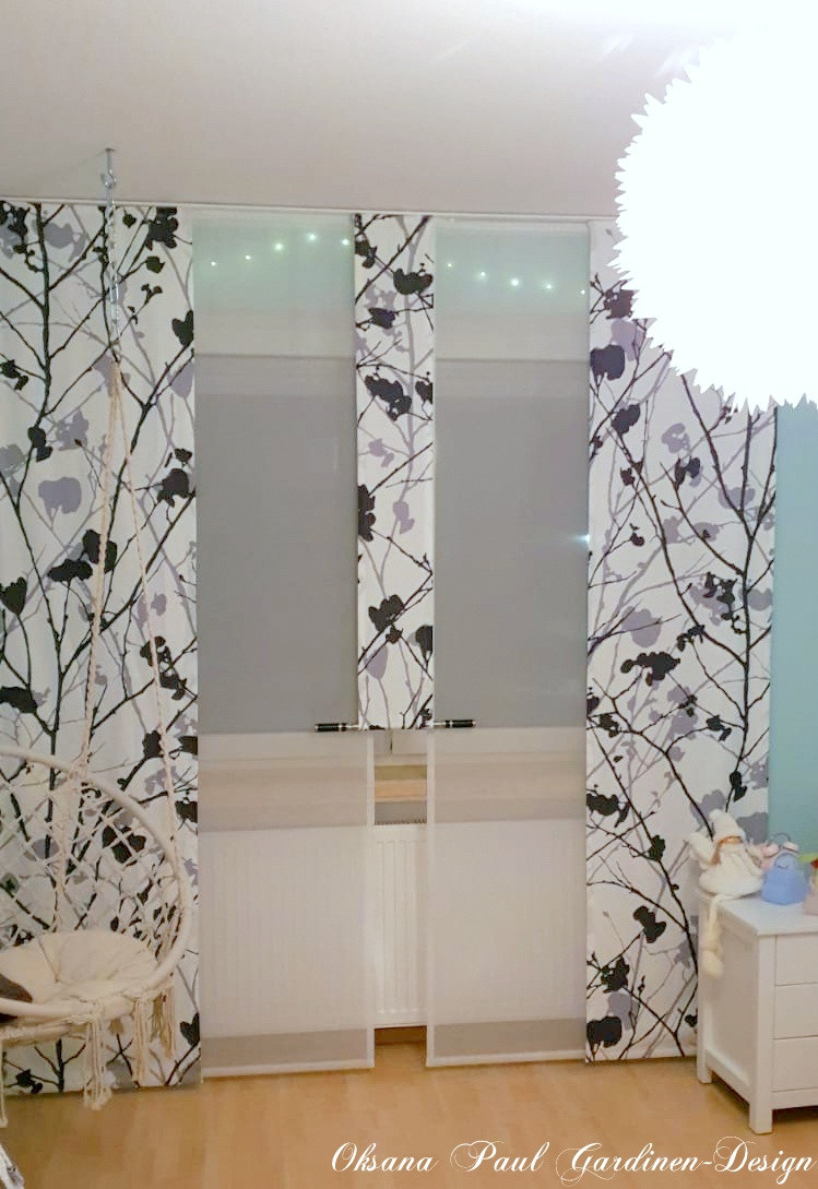 Японские панели / Schiebevorhänge. Oksana Paul-Gardinen-Design Oksana Paul ✧ Art of Gardinen & Textile Design ✧ Polymer Clay Art & Handmade Creatures