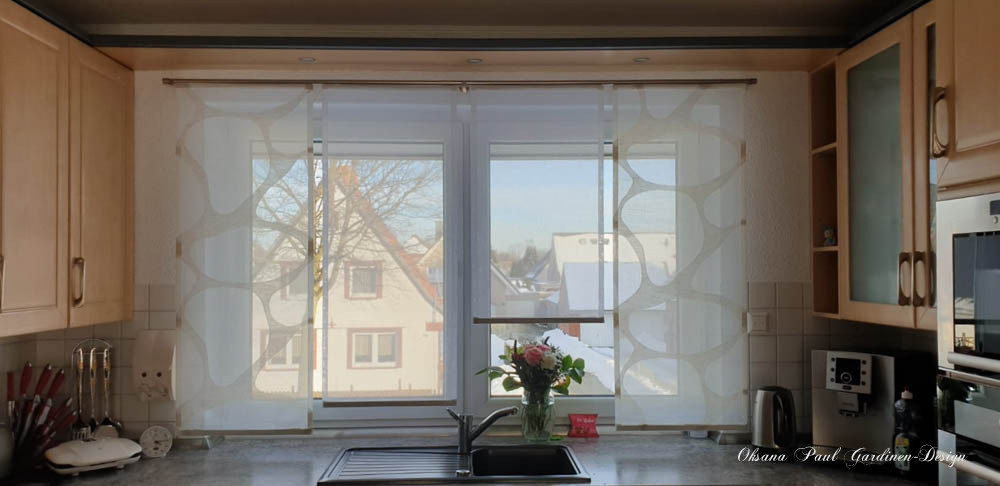 Японские панели / Schiebevorhänge. Oksana Paul-Gardinen-Design Oksana Paul ✧ Art of Gardinen & Textile Design ✧ Polymer Clay Art & Handmade Creatures