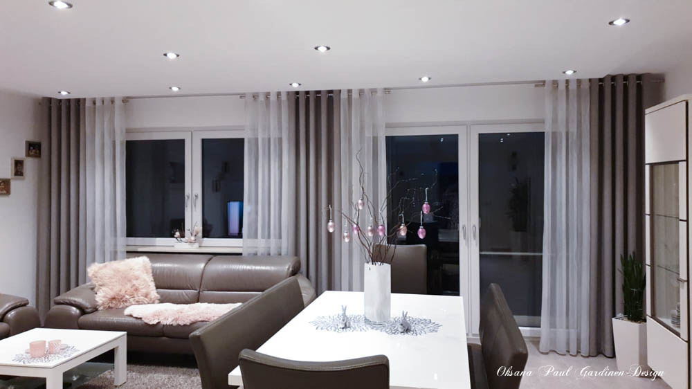 Шторы на кольцах / Ösenvorhänge. Oksana Paul-Gardinen-Design Oksana Paul ✧ Art of Gardinen & Textile Design ✧ Polymer Clay Art & Handmade Creatures