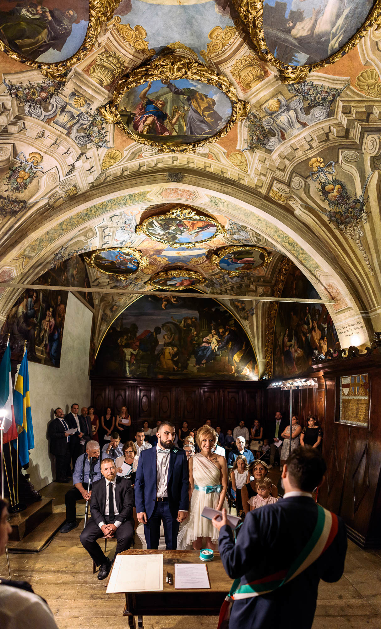 Клятва новобрачных во дворце бракосочетаний, Верона Италия