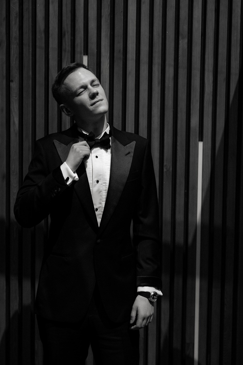 Modern glass building reflecting cityscape