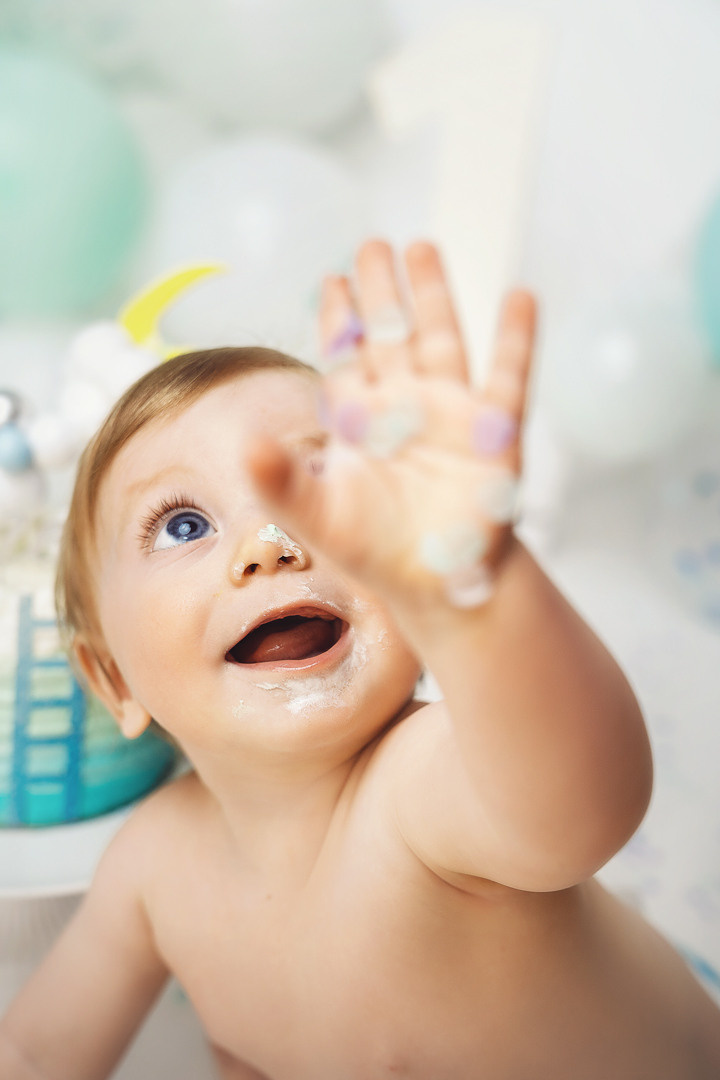 Cake smash. Fotografía profesional en Tenerife Tania Bonnet