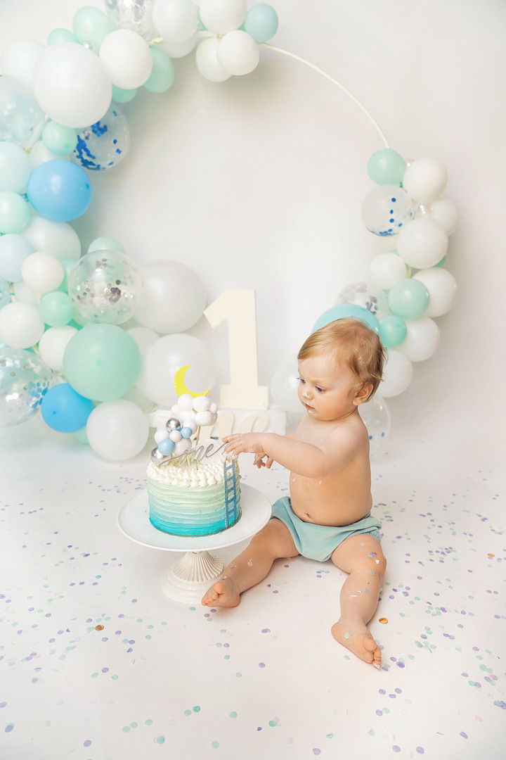 Cake smash. Fotografía profesional en Tenerife Tania Bonnet