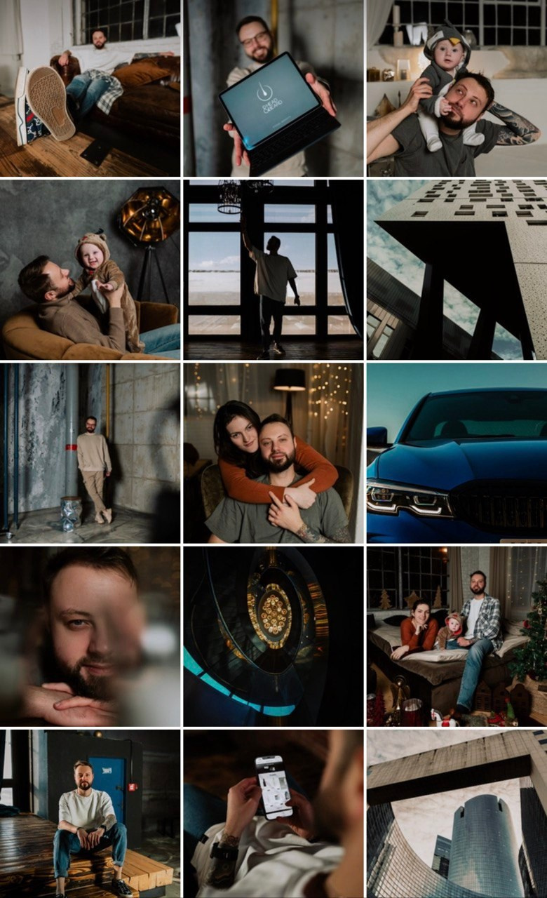 Візуальний дизайн для особистих та бізнес блогів IG. ANNA-MARIA PHOTO CONTENT CREATOR — фотограф, естет, художник і візуальний експерт Instagram у Празі