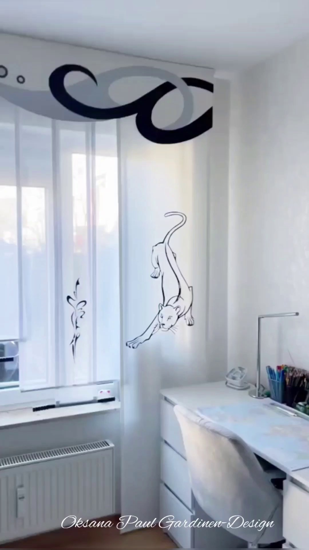 Видео шторы / Video-Gardinen. Oksana Paul-Gardinen-Design Oksana Paul ✧ Art of Gardinen & Textile Design ✧ Polymer Clay Art & Handmade Creatures