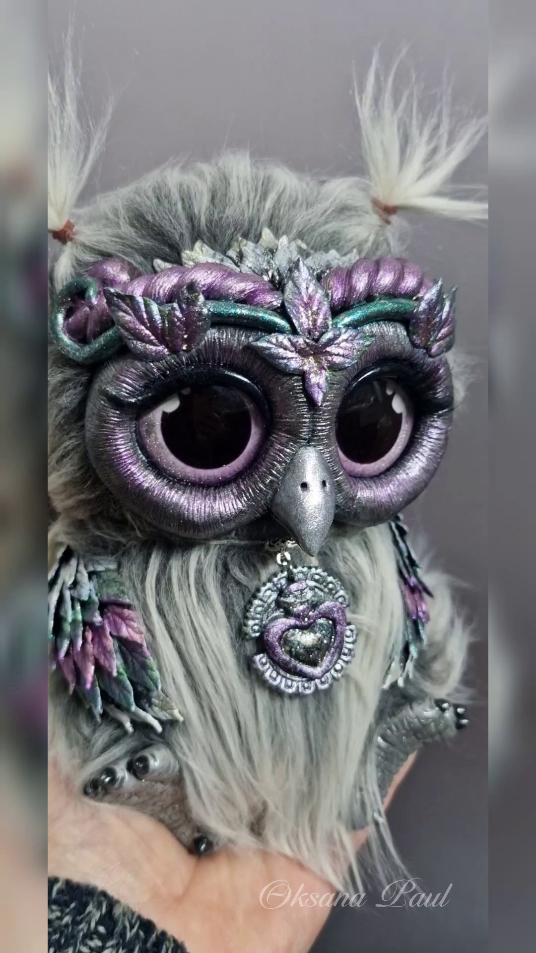 Авторская серия совят / Eulenkollektion ➤. Oksana Paul-Gardinen-Design Oksana Paul ✧ Art of Gardinen & Textile Design ✧ Polymer Clay Art & Handmade Creatures