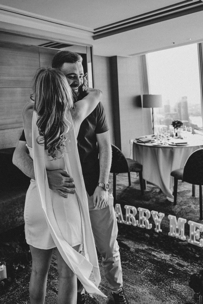 Proposal at the Shard. Tonya Kyrylenko photographer in London