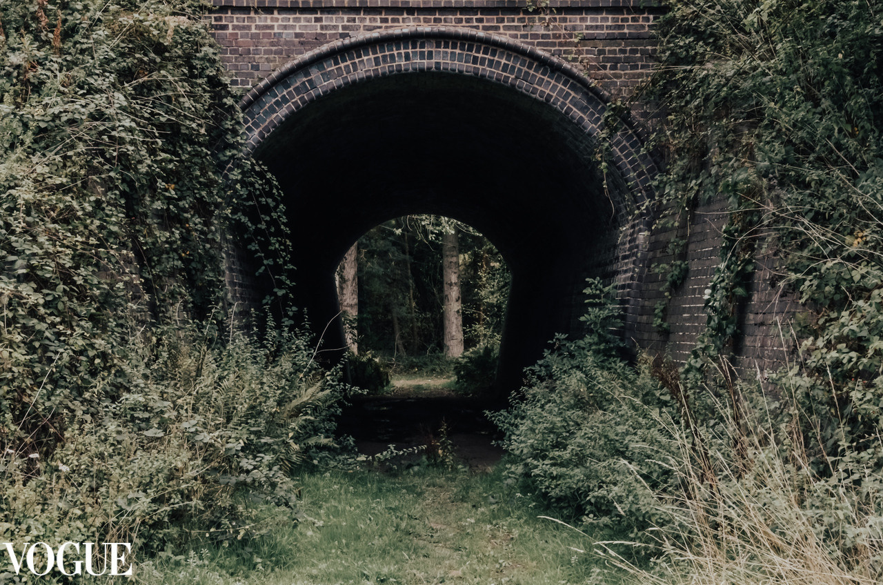 The arch in Umberslade estate. VOGUE Irina Zoteeva photographer. Nature connection photographer.