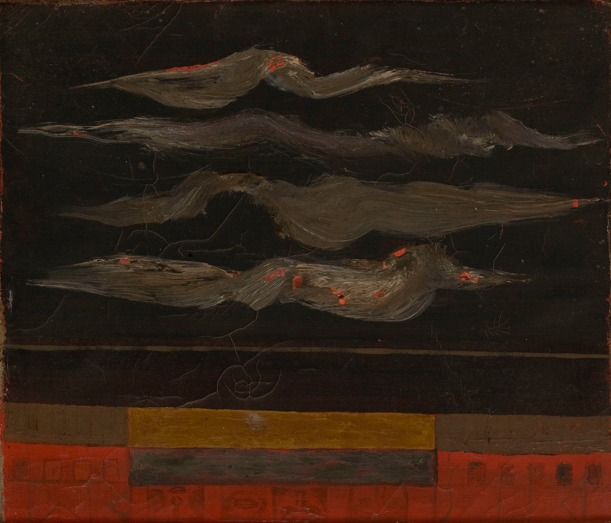 Nasza ziemia, wczesne prace, 1945 - 1070, malarstwo , Andrzej Strumiłło, Andrzej Strumillo, polska sztuka współczesna, polski artysta, sztuka współczesna we współczesnej Polsce, współcześni polscy artyści, najlepsi polscy malarze, najlepsi polscy artyści, znani polscy artyści, 