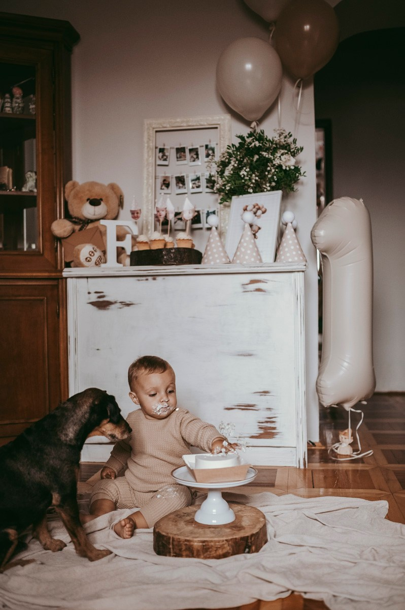 Filipova prva proslava rodjendan kod kuce. Deciji i porodicni fotograf u Beogradu Oksana Skendzic