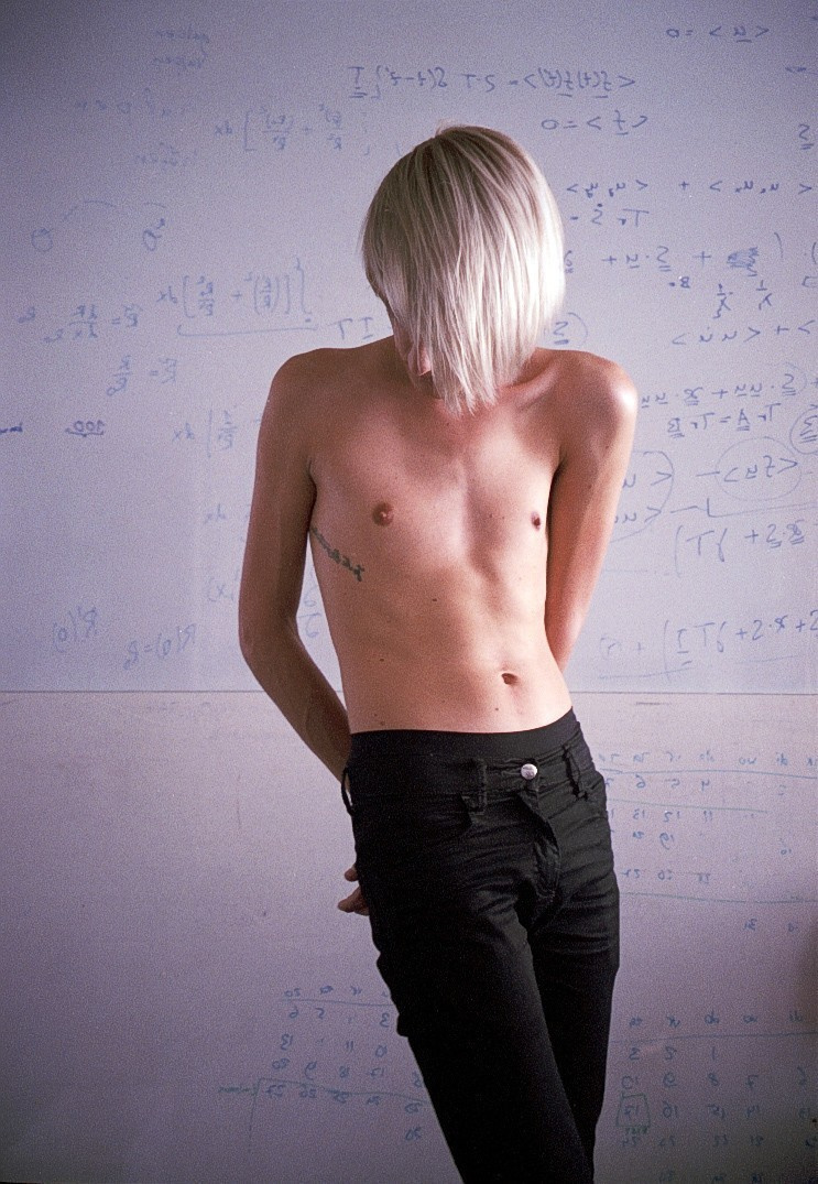 Art photoshoot  a portrait of  "Saint Sebastian" in Eindhoven University of Technology