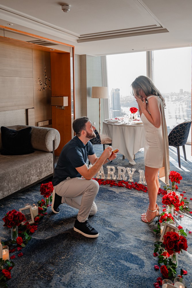 Proposal at the Shard. Tonya Kyrylenko photographer in London