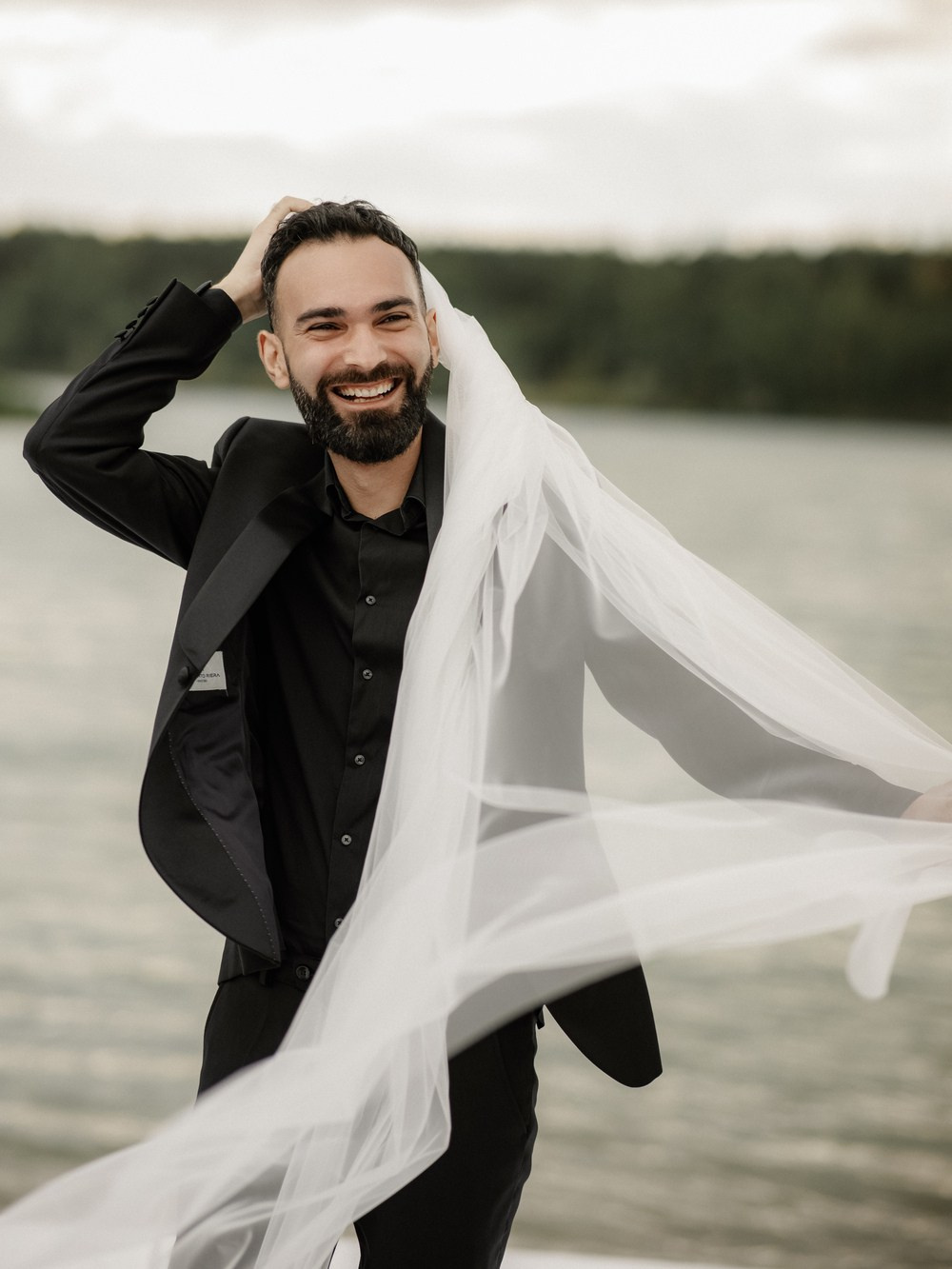 Luxury place settings at an outdoor reception