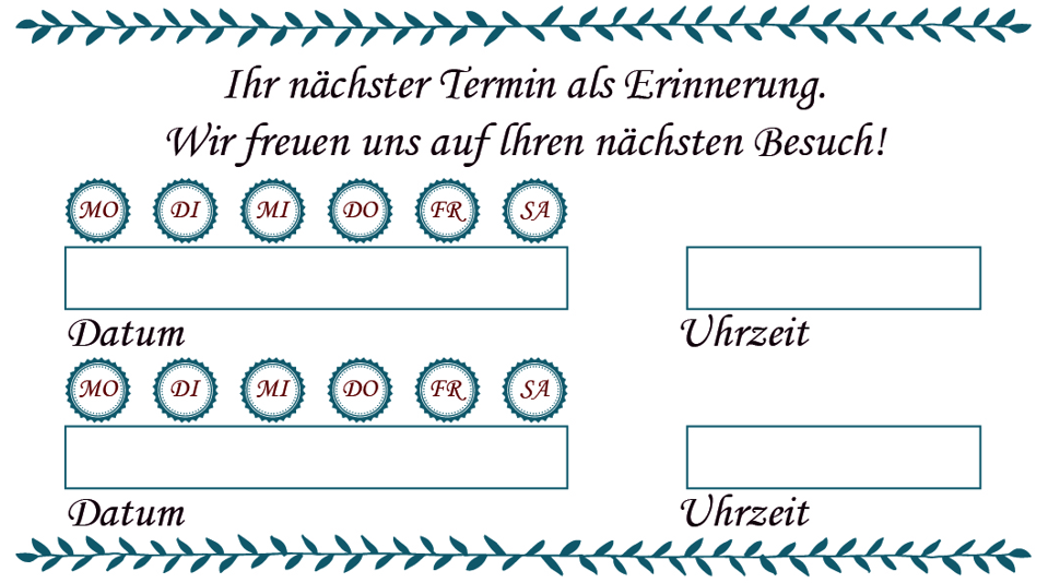 Визитки. Рекламное агентство в Германии