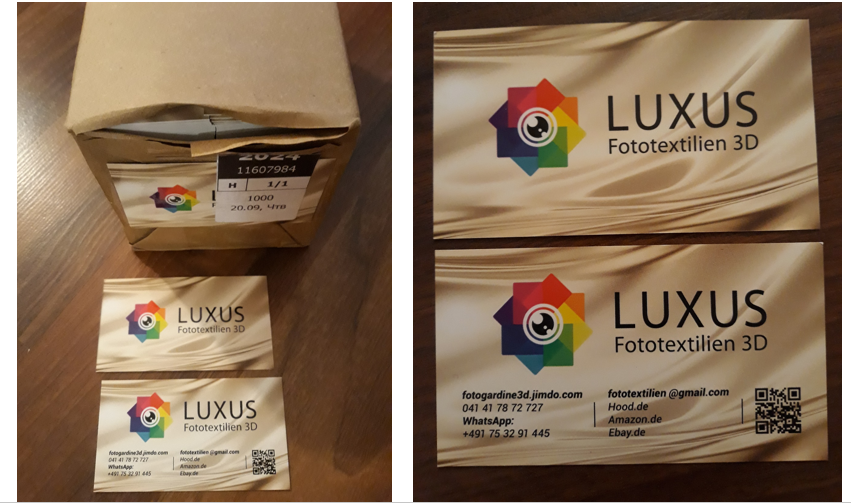 Визитки. Рекламное агентство в Германии