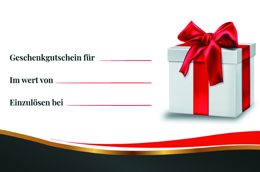 Подарочные сертификаты. Рекламное агентство в Германии