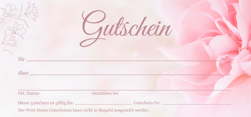 Подарочные сертификаты. Рекламное агентство в Германии