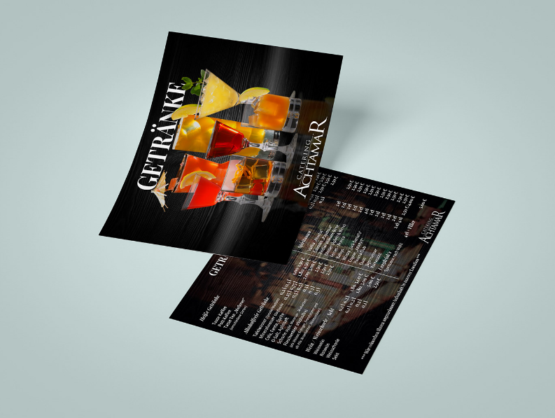 Меню. Рекламное агентство в Германии