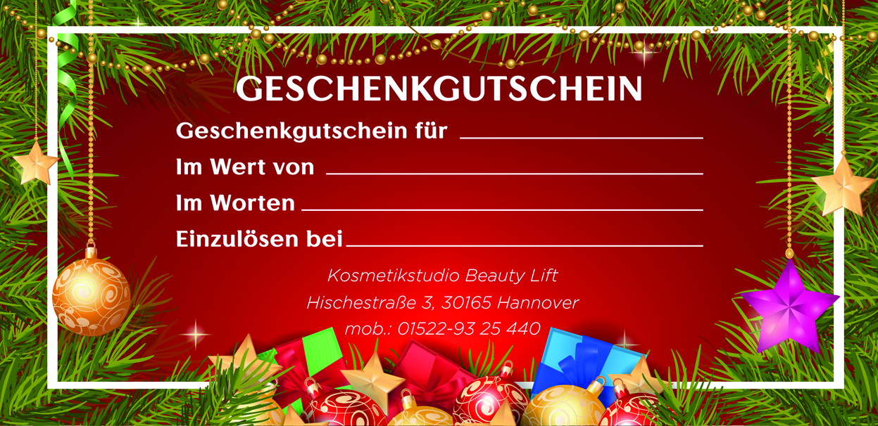 Подарочные сертификаты. Рекламное агентство в Германии