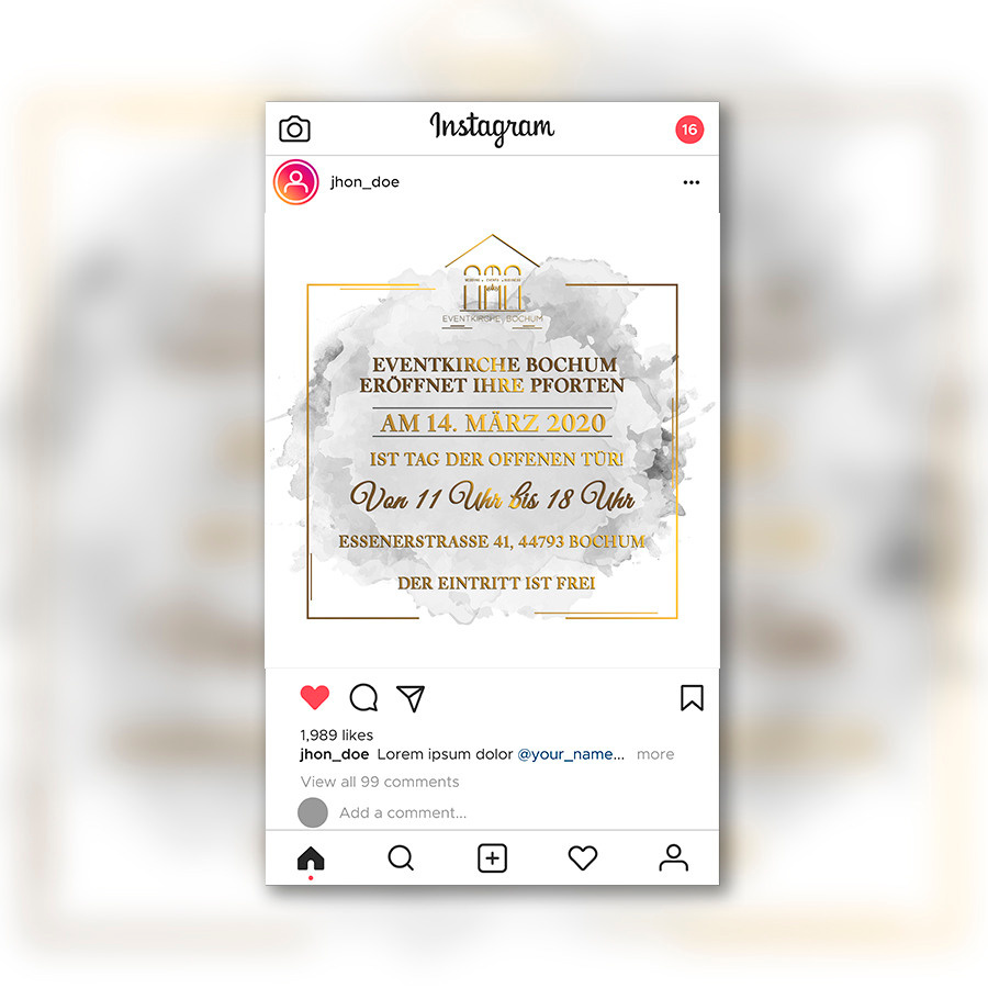 Instagram. Рекламное агентство в Германии