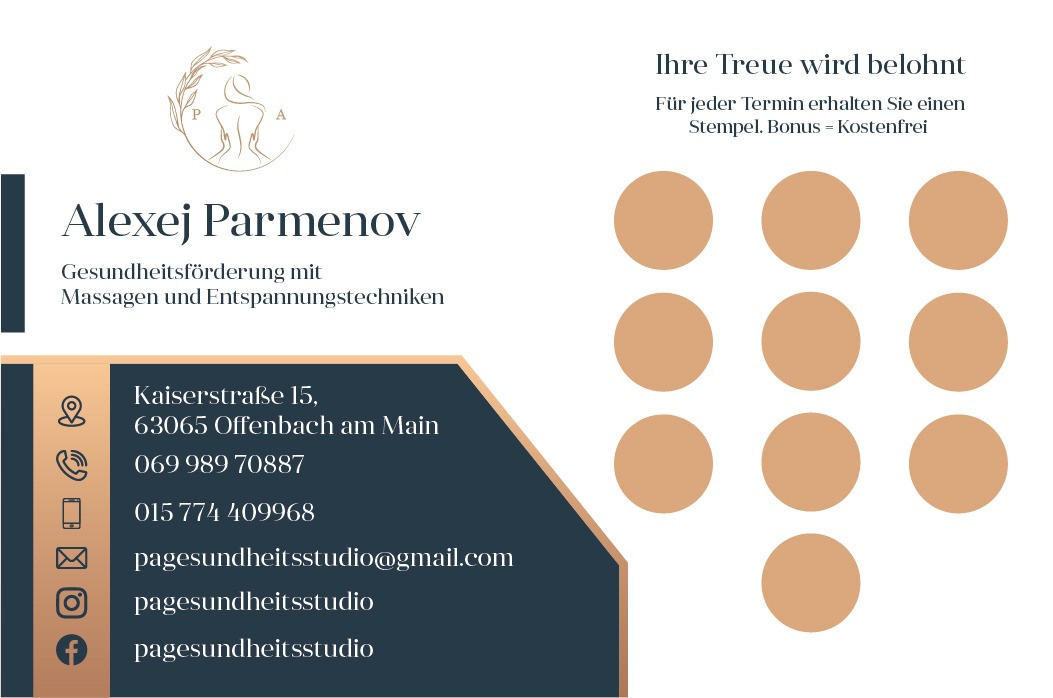 Визитки. Рекламное агентство в Германии