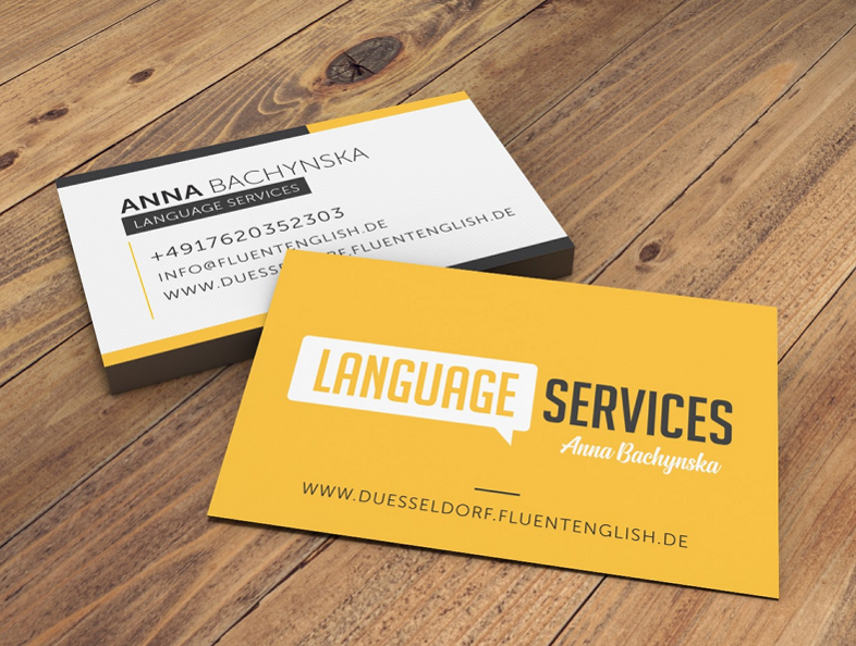 Визитки. Рекламное агентство в Германии