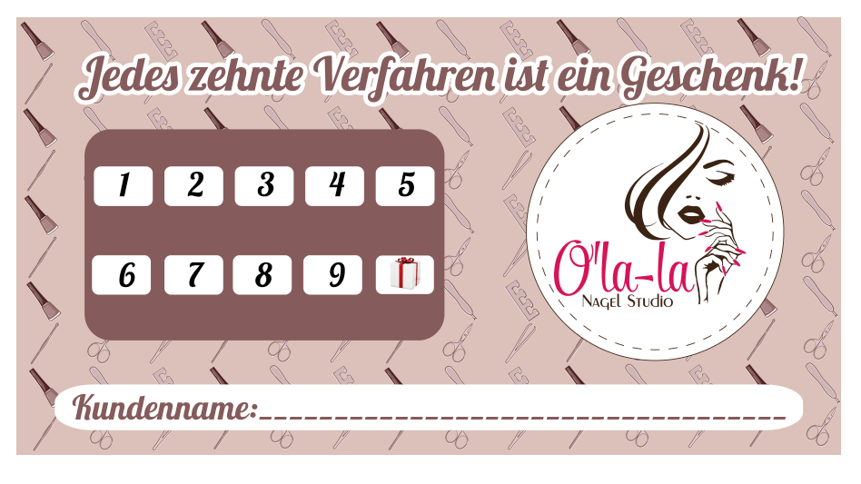 Подарочные сертификаты. Рекламное агентство в Германии