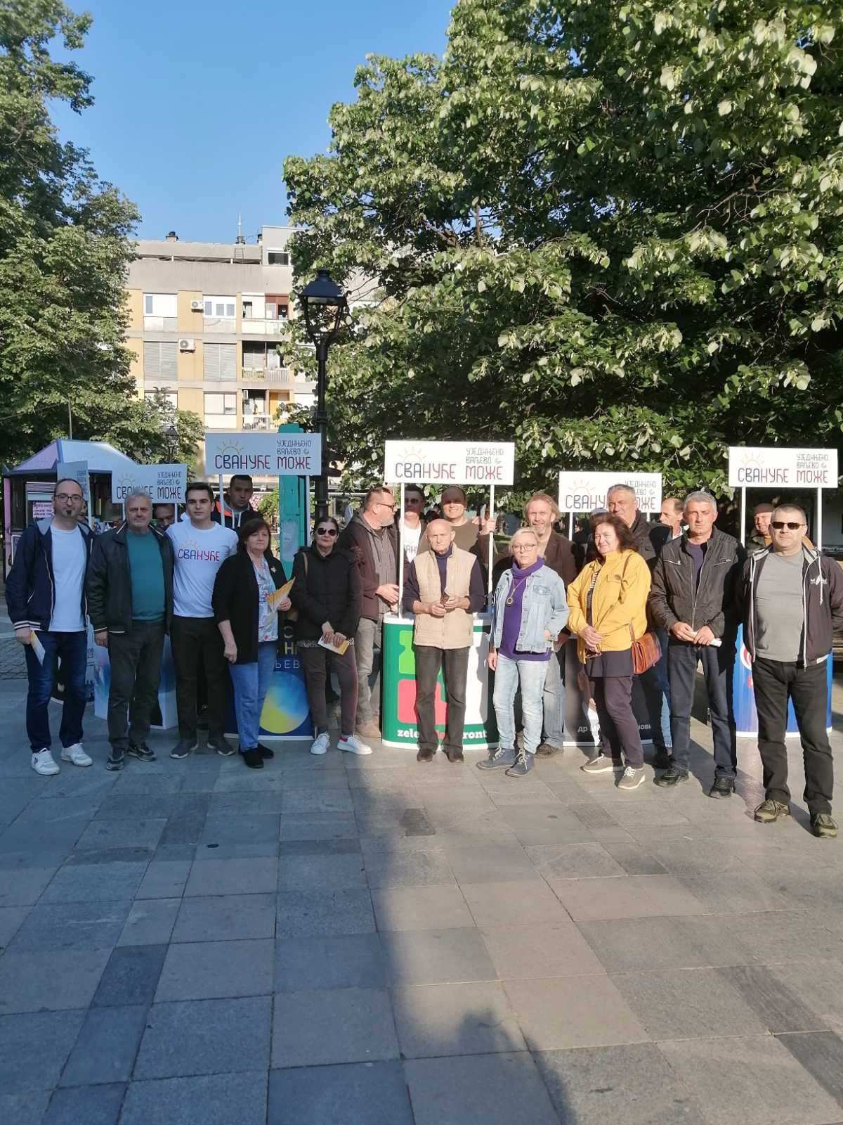 У Десанкином дворишту — четврти штанд у кампањи сВАнућа. Уједињено Ваљево Може