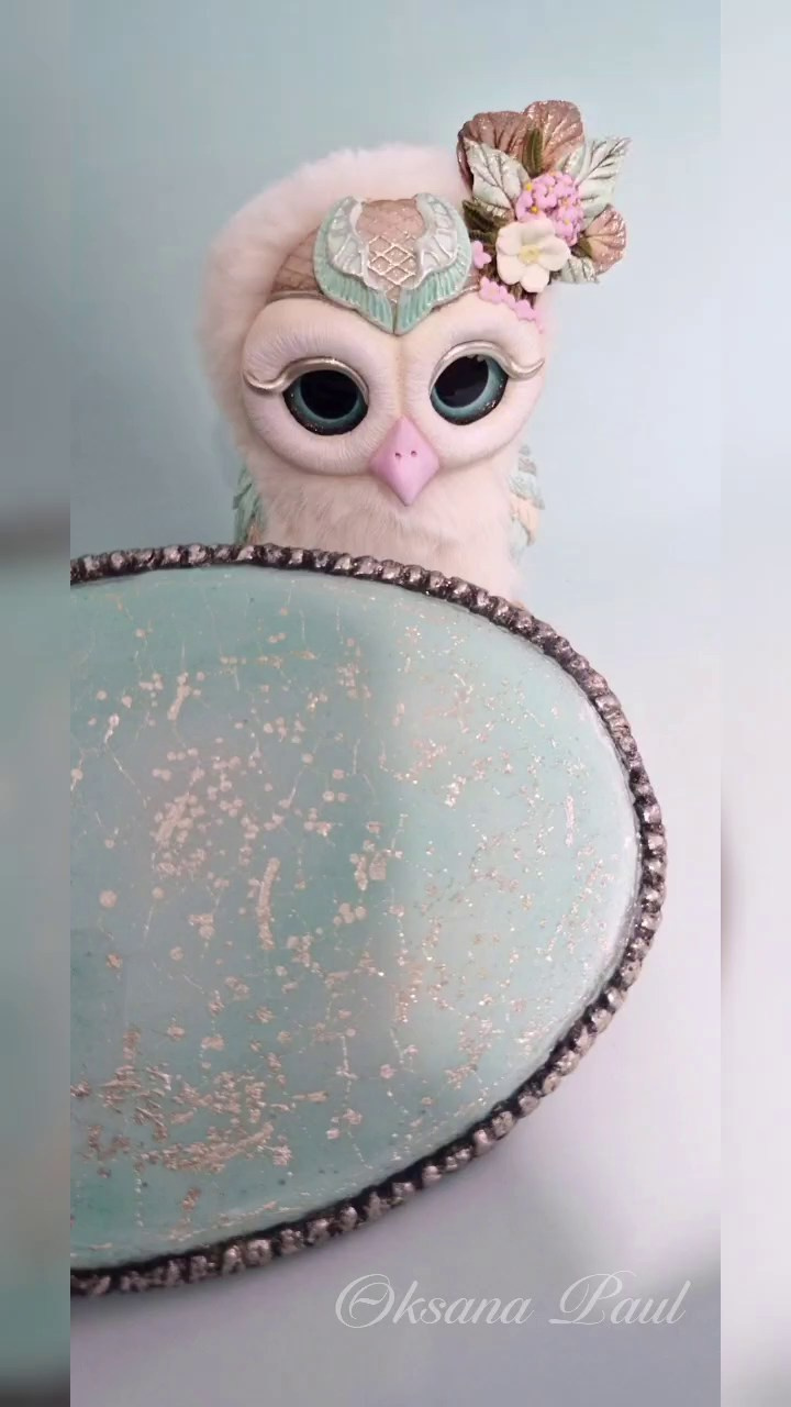 Авторская серия совят / Eulenkollektion ➤. Oksana Paul-Gardinen-Design Oksana Paul ✧ Art of Gardinen & Textile Design ✧ Polymer Clay Art & Handmade Creatures