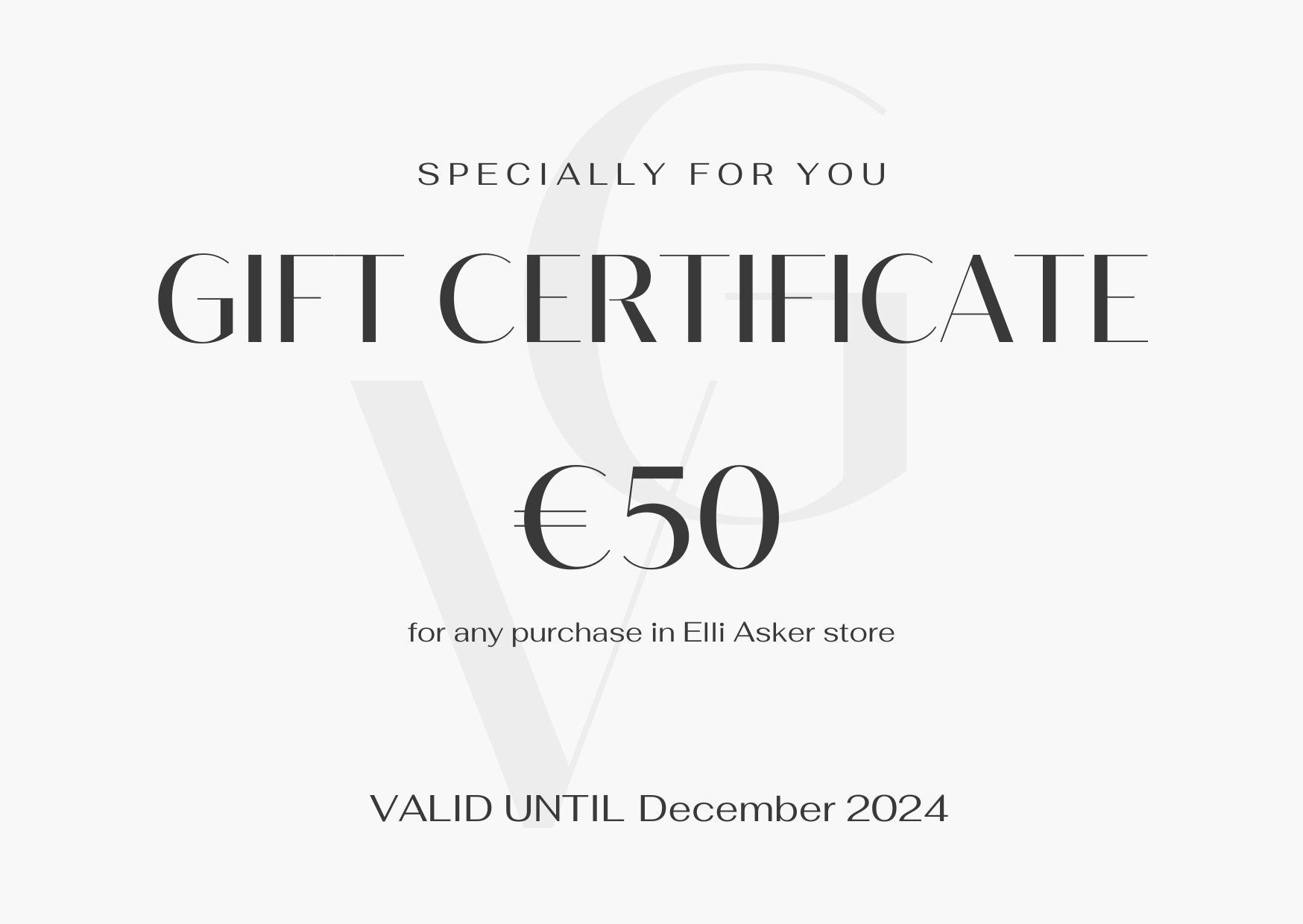 Gift Certificates