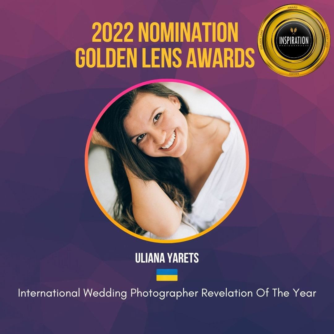 GOLDEN LENS AWARDS 2022 NOMINEES. Yarets Studio | Wedding Films & Photography | Worldwide