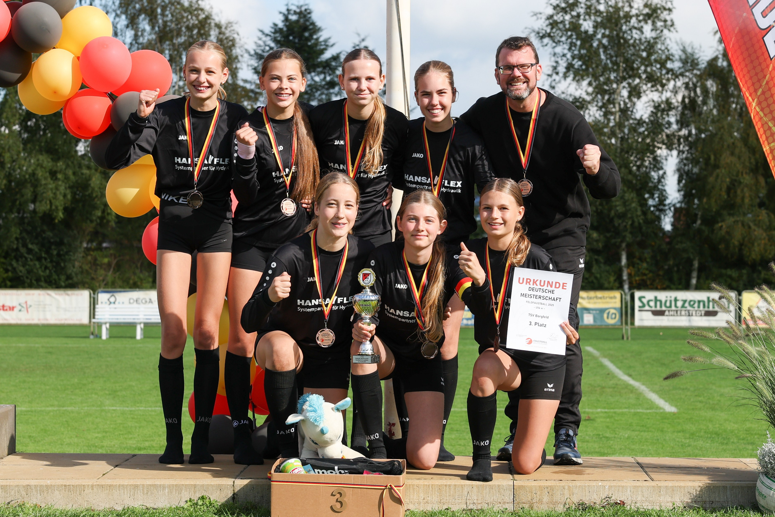 U14 holt DM-Bronze. TSV Borgfeld Faustball