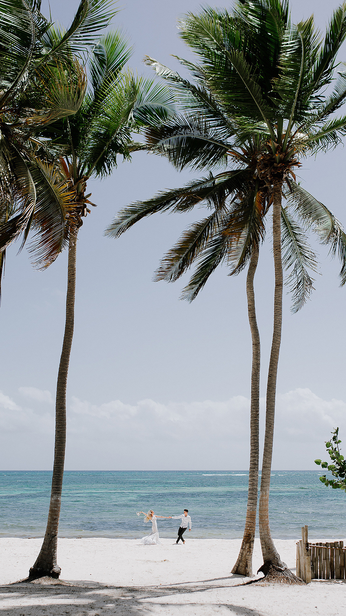 Intimate wedding ceremony at private beach Punta Cana