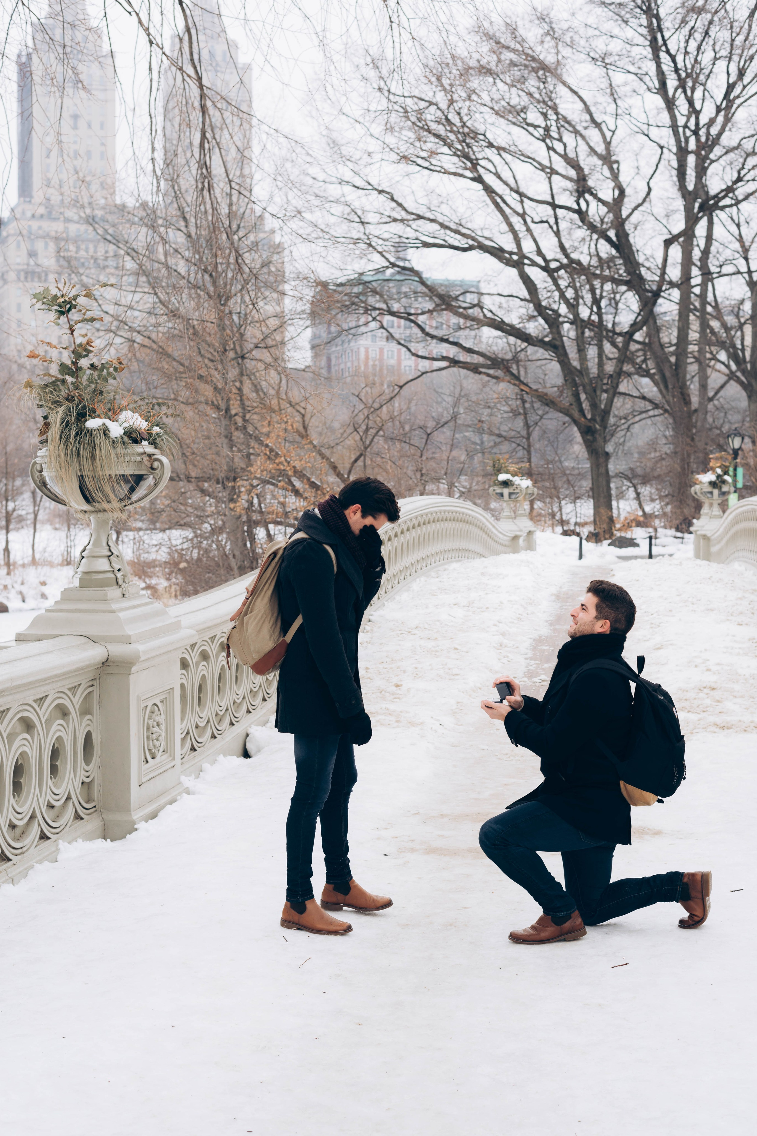 Manhattan iconic locations for secret proposal